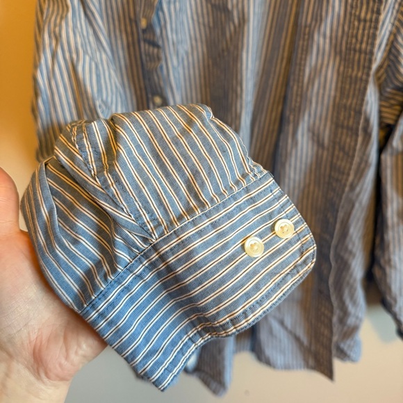 Wrangler Light Blue & White Striped Shirt - Picture 5 of 5